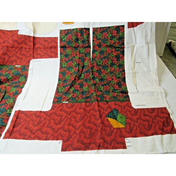 Vintage Sewing Panel Scarecrow Decoration Cut Sew Thanksgiving Fall Christmas - Picture 5 of 9